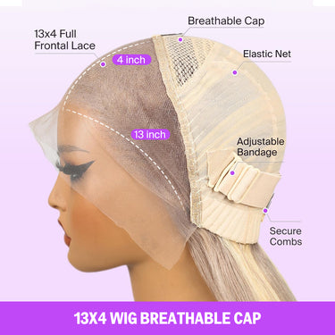 10613 Highlight 13x4 Bob Wig Breathable Cap