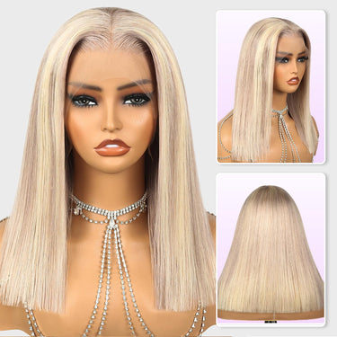 10613 Highlight 13x4 Bob Lace Front Wig Real Show