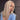 Model Wearing Blonde Highlight Bob Wig Left View