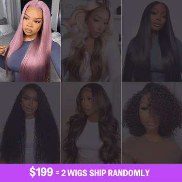 $199 Buy 2 Wigs 10-30inch Ship Randomly