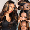 1BP30 Highlight Body Wave Wig Details