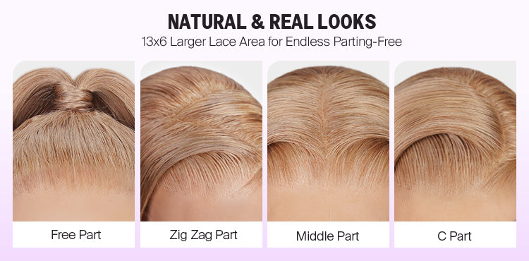 Milk Tea Brown 13x6 Three Go Glueless Wig Natural Look Details