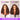 Brown Highlight Water Wave 13x6 Glueless Wig With Finger Coil Ends Enhanced Volume