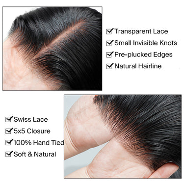 5x5 Lace Closure Details