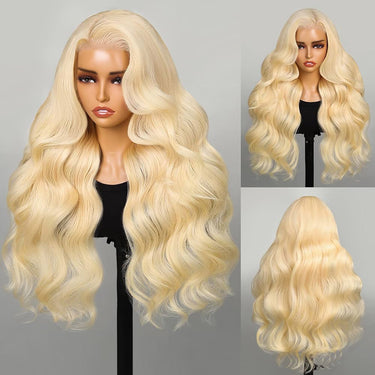 Special offer | 18inch = $77.69 #613 Body Wave Glueless 6X5 Wig Blonde Colored Wear And Go Wig