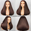 4 Chocolate Brown Double Drawn Straight Wig With Full Ends