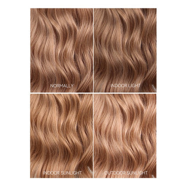 Milk Tea Brown Wig Under Different Lights