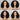 Megalook 6 Inches Deep Part Wigs Megalook Curly Natural Black Breathable Cap