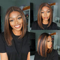 Megalook 6x6 Lace 1BP30 Highlight Bob Wig