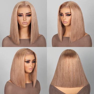 Megalook Bogo Free 6 Inches Deep Part Pre-Cut Lace Wigs Straight Bob No Code Needed