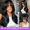 Soft Feathered Bangs Flutter Naturally