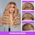 Ash Blonde Highlight 6x5 Wig Part Everywhere
