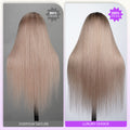 Ash Blonde 13x6 Wig 180% Density VS 230% Density