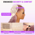 Ash Purple 13x6 Three Go Glueless Wig Enhanced Security