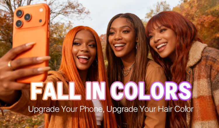 Banner Of Color Wig On Mobile