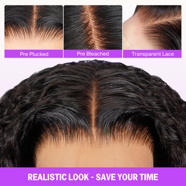 Black Closure Wig Realistic Look Save Your Time