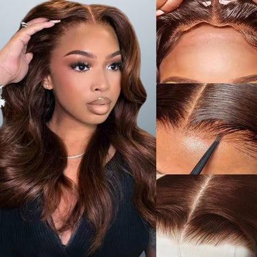 Brown Body Wave Glueless Wig