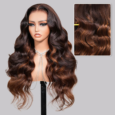 Chestnut Brown Ombre Body Wave Wig