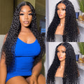 Curly Closure Wigs With Model