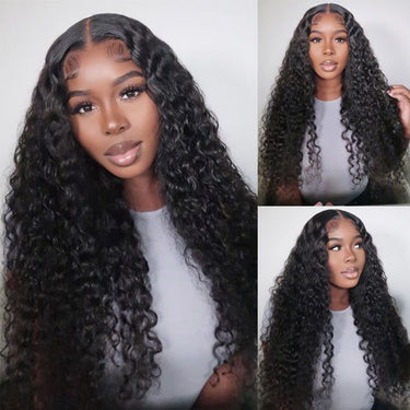 Model In Curly Lace Closure Wig