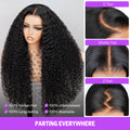 Curly Lace Front Wig Parting Everywhere