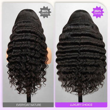 Loose Deep Wave Wig 180% VS 250% Density