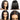 Megalook 6x6 Lace Natural Black Bob Wig