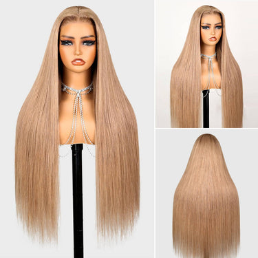 Milk Tea Brown Straight Wig Real Show