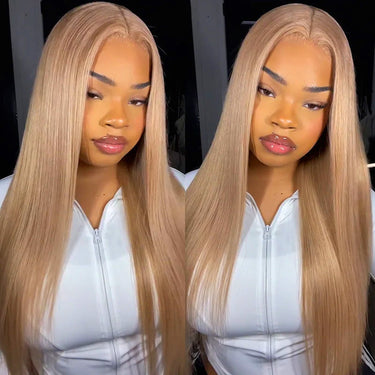Milk Tea Brown Straight 6x5 Closure Wig 