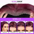 Plum 13x6 Three Go Wig With Natural Look