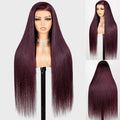 Plum Straight Long Lace Wig