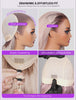 Ash Blonde Ombre 13x6 Glueless Wig Effortless Fit Details &autoplay