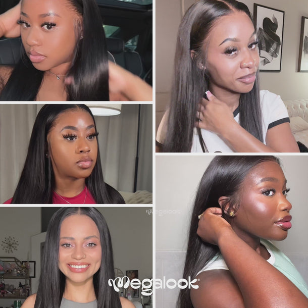Straight 13x6 Three Go Wigs Different Customers Effortless Install Video