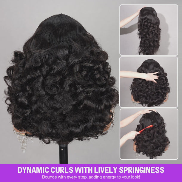 Bouncy Curly Wig With Lively Springiness &autoplay
