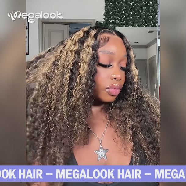 Balayage Water Wave Lace Front Wig Video