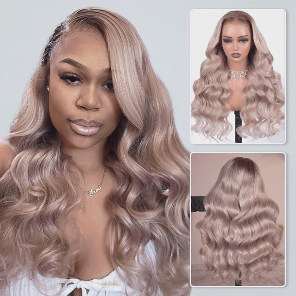 ombre ash blonde 13x6 proangle wig video &autoplay