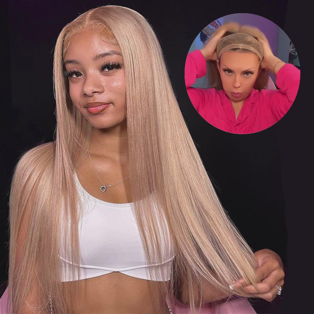 Milk Tea Brown Ready Go Wig Easy To Put On Take Off &autoplay