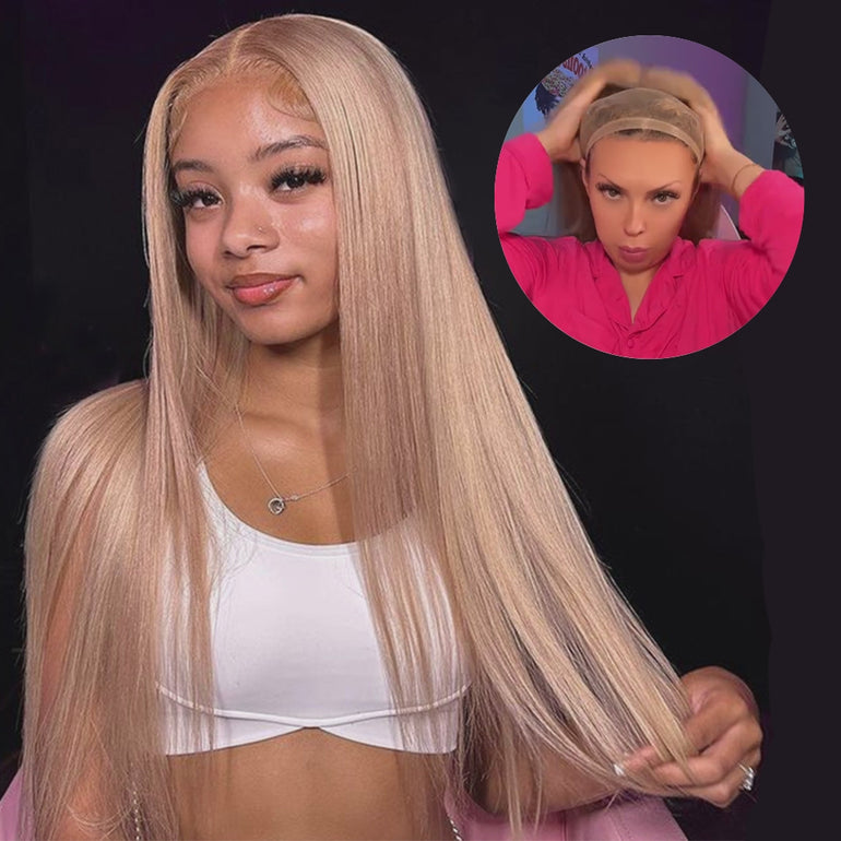 Milk Tea Brown Ready Go Wig Easy To Put On Take Off &autoplay