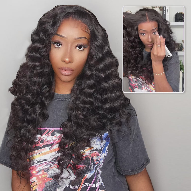 Bouncy Curly 6x5 Glueless Wig Model Show &autoplay