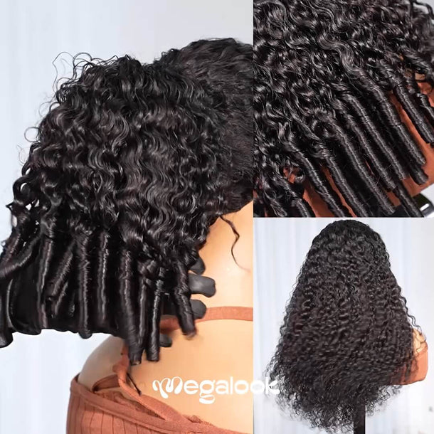 Curly Wig With Finger Coil Ends Video