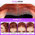Reddish Brown 13X6 Glueless Wig Natural Look
