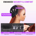 Reddish Brown 13X6 Glueless Wig Enhanced Security