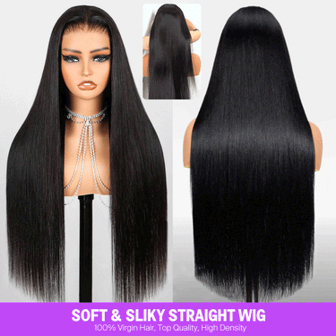 Soft Silky Long Straight Lace Front Wig