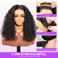 Water Wave 3D Lace Half Wig Effortless Install