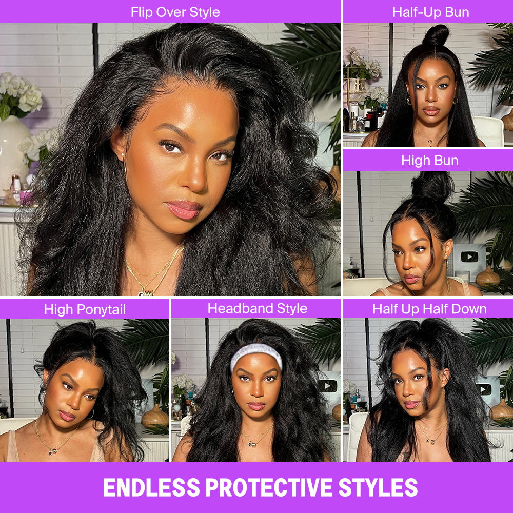Yaki Straight Half Wig Endless Protective Styles