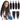Megalook Deep Wave Hair 4 Bundles With 5x5 Transparent Lace Closure 10A Virgin Brazilian Hair