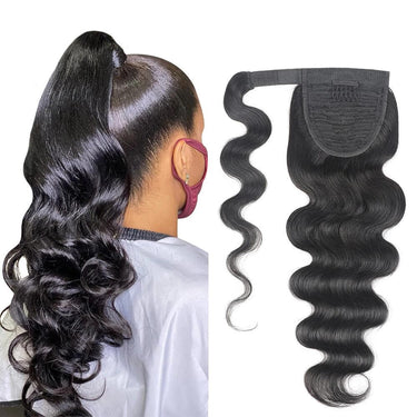 Curly Ponytail 12A Remy Brazilian Human Hair Wrap Around Ponytail Hair Extensions