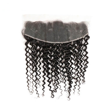 5x5/13x6/13x4 Transparent Lace Frontal Closure Brazilian Deep Wave Virgin Hair Ear to Ear Frontal Free Part