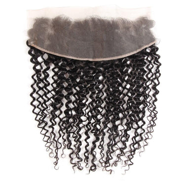 Brazilian Jerry Curly Virgin Hair Ear to Ear Frontal 5x5/13x6/13x4 Transparent Lace Frontal Closure Free Part